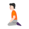 Person Kneeling- Light Skin Tone emoji on Microsoft